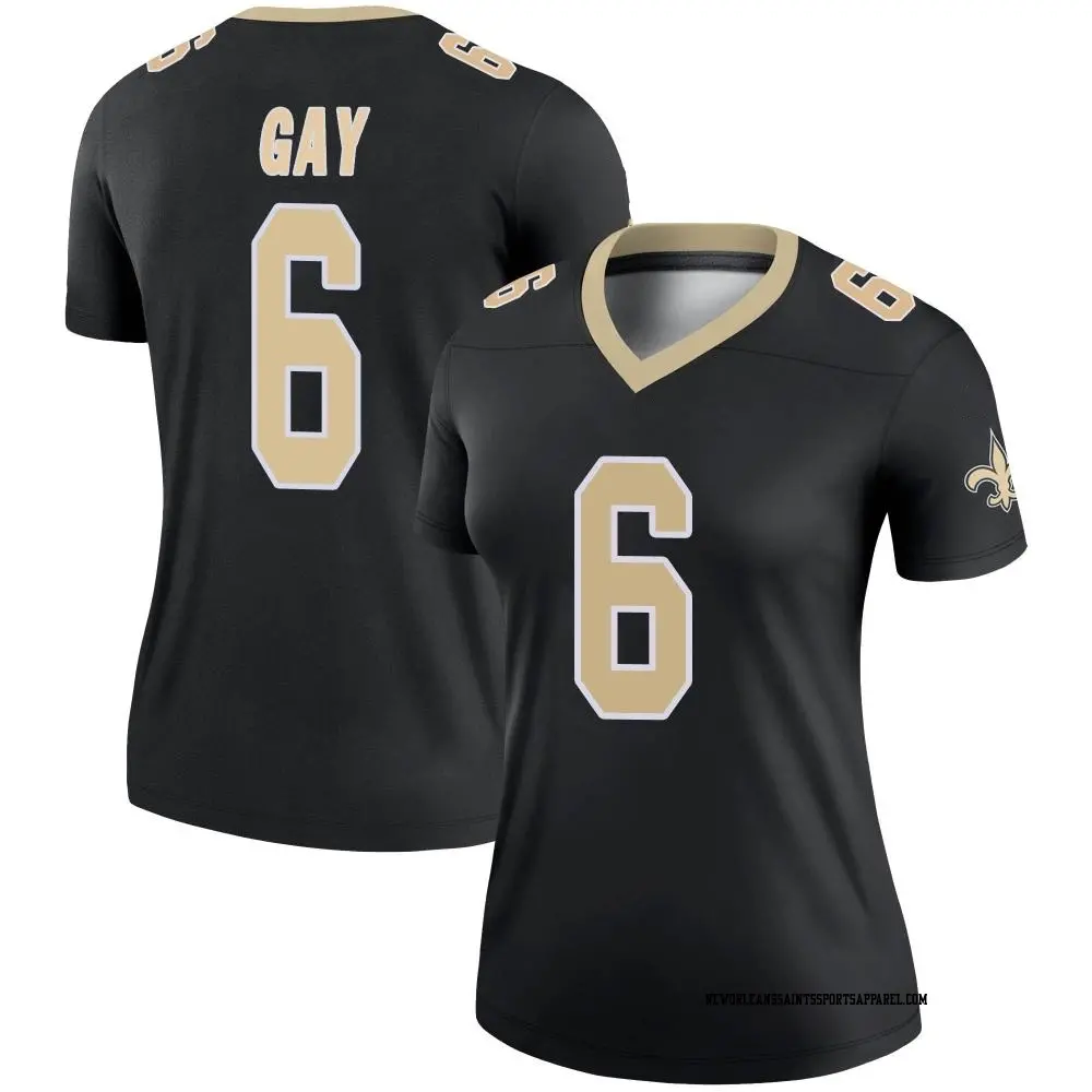 Legend Black Women s Willie Gay New Orleans Saints Jersey Saints Store