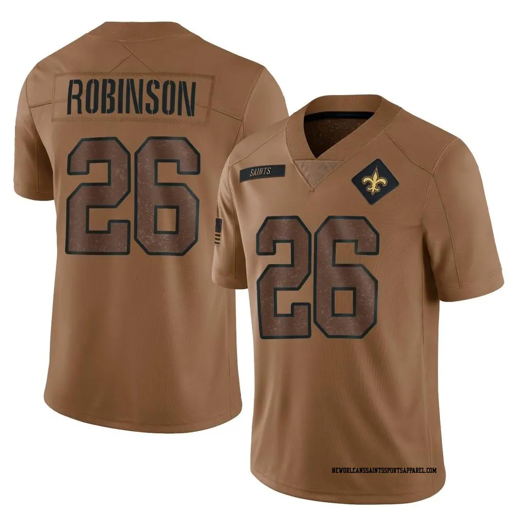 Limited Brown Men's James Robinson New Orleans Saints 2023 Salute To Service Jersey