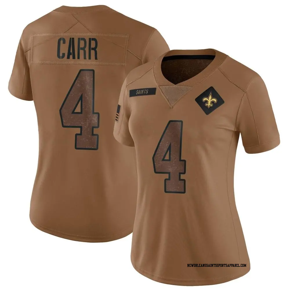 Limited White Men s Derek Carr New Orleans Saints Color Rush Jersey Saints Store