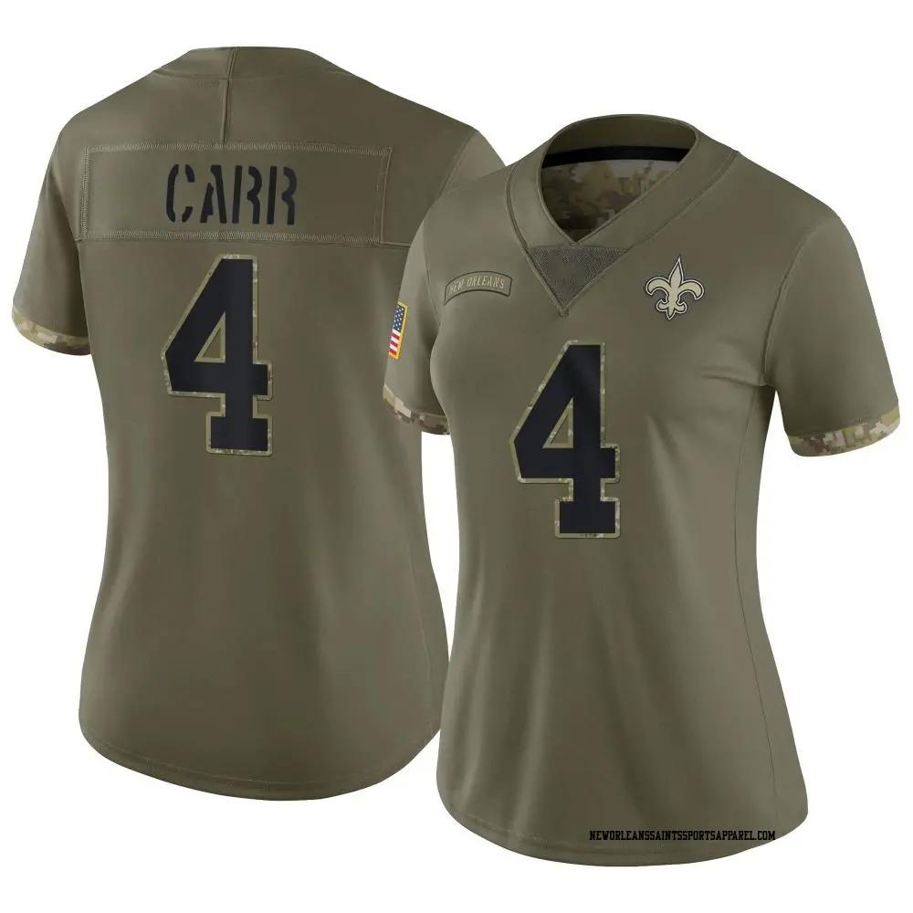 Derek Carr Jersey for Men Women and Kids Saints Store